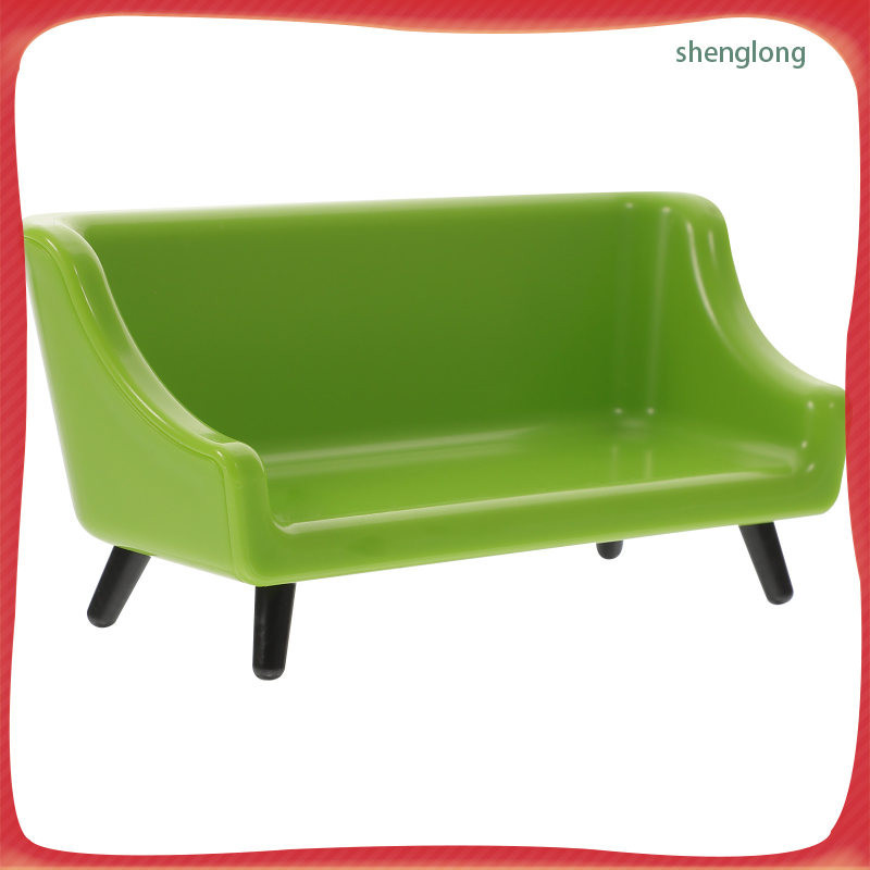 Shenglong Mini Couch Phụ kiện phòng ngủ Mô hình Sofa thu nhỏ Đồ nội thất và