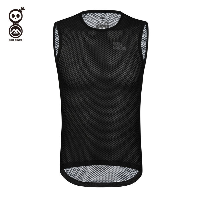 Skull MONTON Cycling BASE LAYER WEEKEND BLACK Summer Jersey Áo Vest Đi Xe Đạp