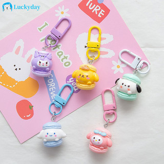 Dễ thương macaron móc khóa móc khóa mặt dây chuyền pacha chó mặt dây chuyền móc khóa quà lưu niệm