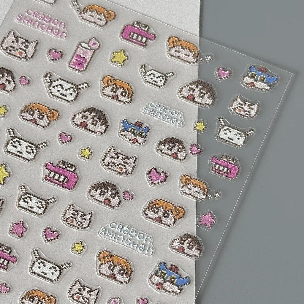 Phim hoạt hình Crayon Shin-chan Loopy Capybara Nhãn dán trang trí dễ thương Nhãn dán móng tay PVC | BigBuy360 - bigbuy360.vn