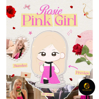 211% sugar | standee & keyring rosé pink girl