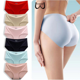 Zxyouping 6 Chiếc Liền Mạch Băng Lụa Quần Lót Nữ Quần Lót Giữa Tầng Quần Lót Gợi Cảm Quần Lót Plus Kích Thước