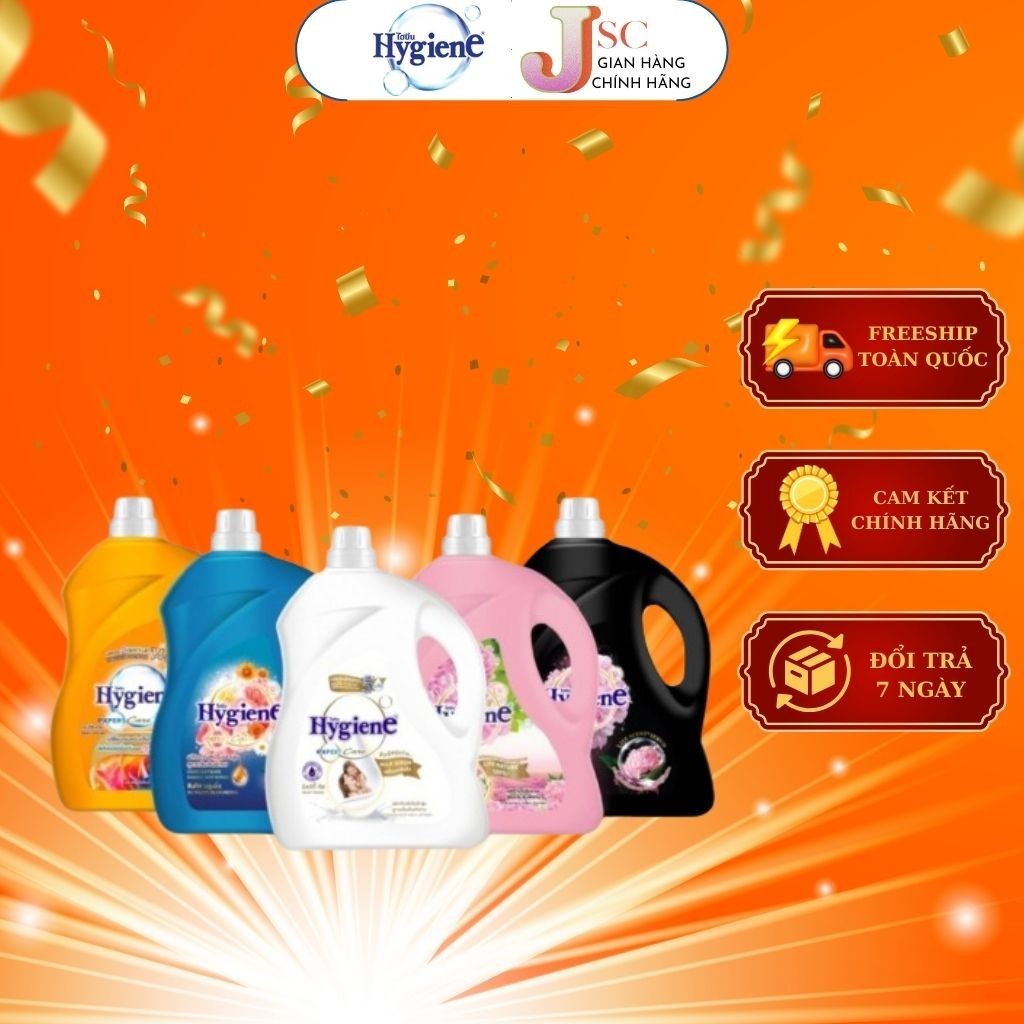 Nước Xả Vải Hygiene Thái Lan Giặt Xả Quần Áo Milky Touch Milk Serum Expert Care Nhiều Hương Can 3500ml ..,