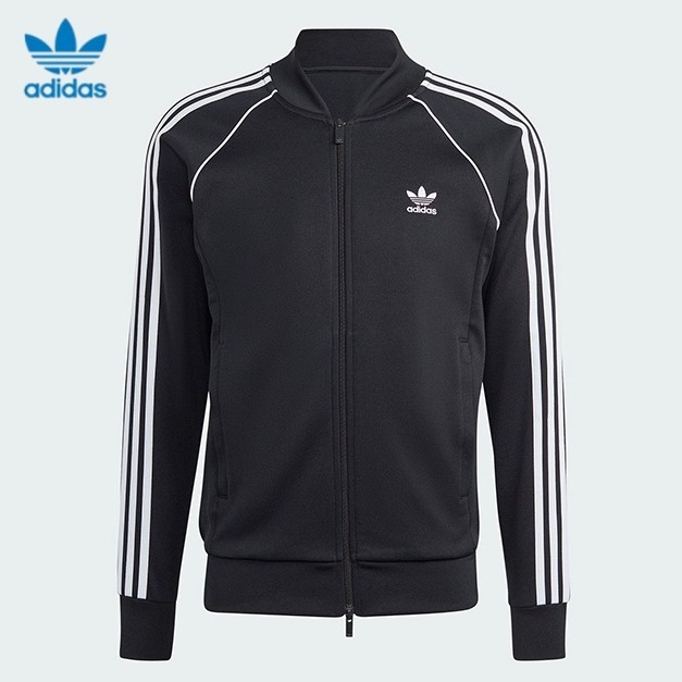 [Sẵn sàng] Áo khoác nam ADIDAS Originals chính hãng 100% Áo khoác thể thao thông thường Áo khoác sọc chống gió IM4545