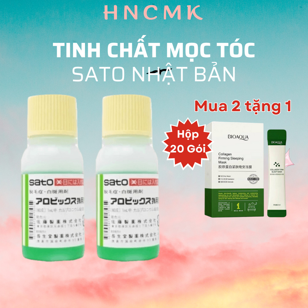 Tinh chất thảo dược hỗ trợ mọc tóc Sato Arovics 30ml