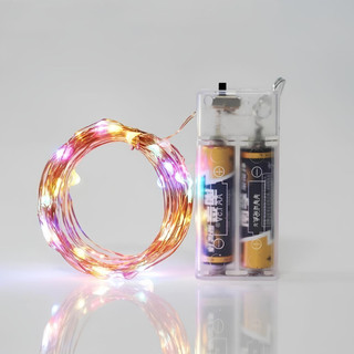 Đèn Led sáng nhiều màu sắc dài 3M dùng 2 pin AA