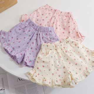 Quần short hoa bé gái Quần short thể thao hoạt hình cho bé gái