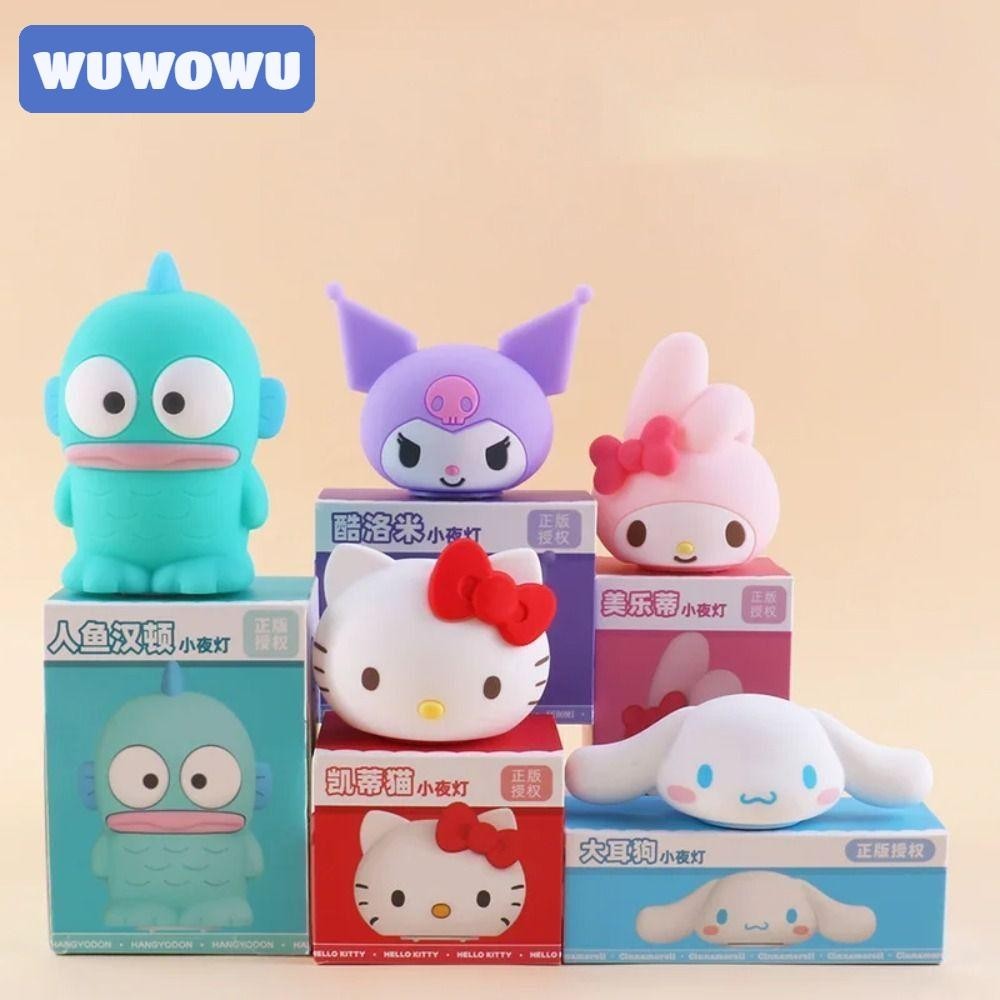 Đèn ngủ phòng ngủ, Đèn ngủ bằng silicon Cinnamoroll Đèn ngủ hoạt hình ban đêm, Kawaii My Melody Nhân vật Đồ chơi Anime Kuromi Đèn ngủ Quà tặng sinh nhật