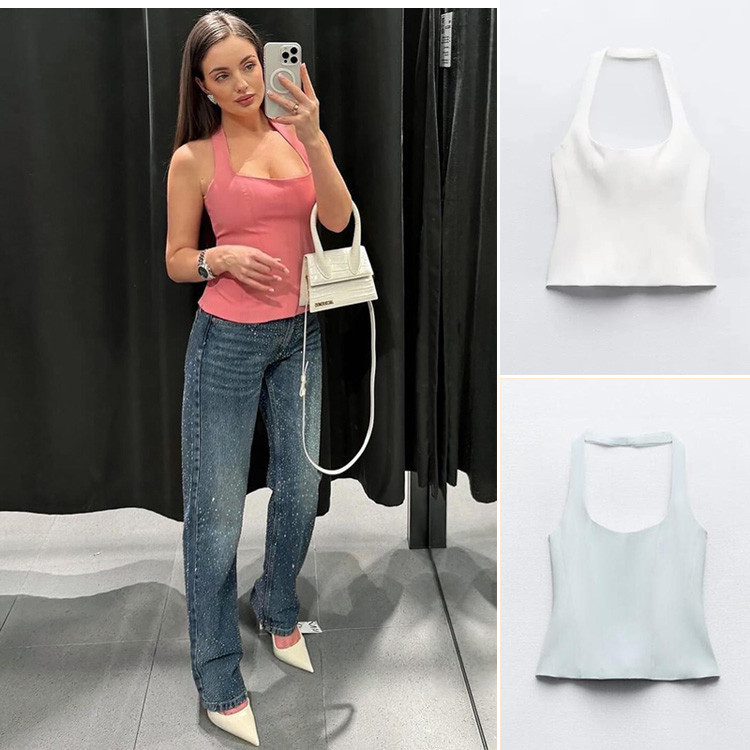Áo dây cổ áo Zara Halterneck Slim-fit2284707 4661007