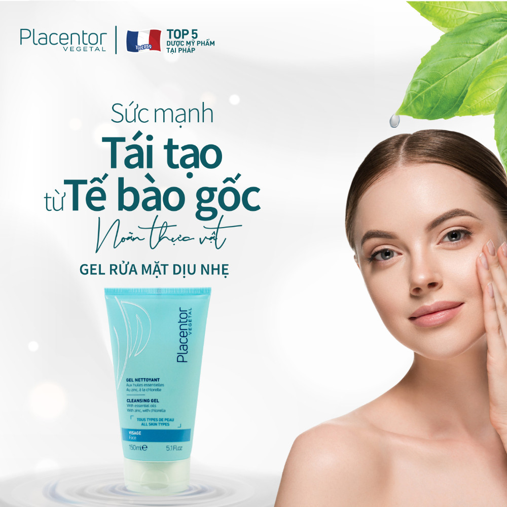 Gel rửa mặt sạch sâu từ thực vật dành cho mọi loại da Placentor Vegetal [ Vihasu Store]