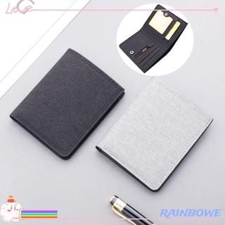 Ví Canvas Mini Đa Năng Dạng Gập Có Khóa Kéo Đơn Giản Dành Cho Nam