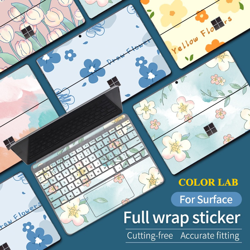 Miếng dán Laptop Surface - Skin Laptop Microsoft Surface - Full 3 mặt - CHỦ ĐỀ FLOWER