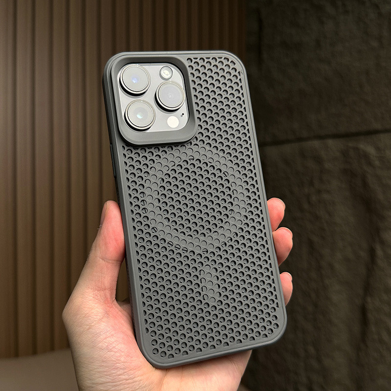 Từ tính thoáng khí tổ ong chính hãng Thích hợp cho vỏ điện thoại di động Apple 16 15 14 Plus 13 12 1