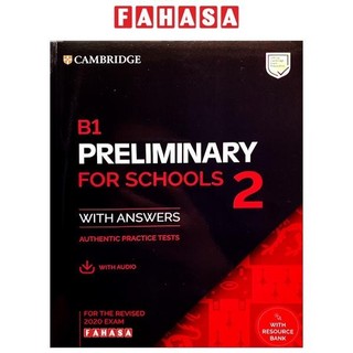 B1 preliminary for school 2 for the revised 2020 exam sb with answers with audio with resource bank