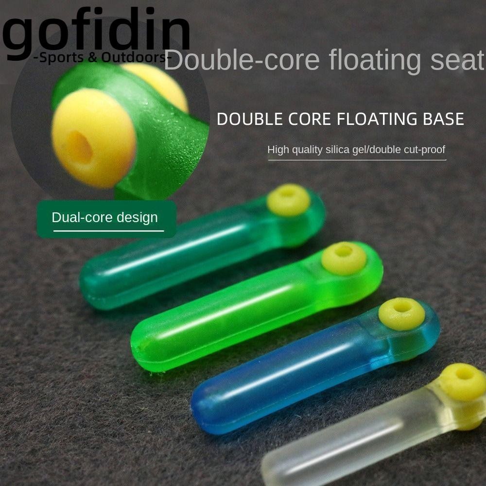 gofidin để 100 chiếc ghế phao lõi kép, đồ dùng câu cá nguồn cung cấp móc câu có độ bền cao, dụng cụ câu cá lực đôi câu cá màu xanh lá cây trong suốt ghế phao trong suốt độ trong suốt cao