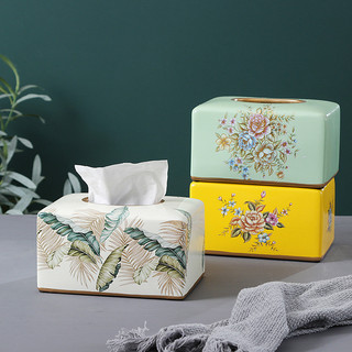 Hộp đựng khăn giấy bằng sứ phong cách bắc âu sang trọng hiện đại sáng tạo trang trí phòng khách / bàn ăn