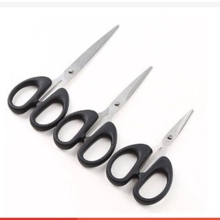 Kéo cắt giấy thủ công học sinh văn phòng cán đen 16cm _gd888