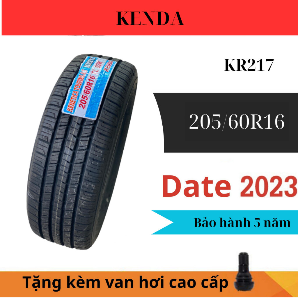 Vỏ lốp 205/60R16 chính hãng kenda bảo hành 5 năm 100% chiều cao gai