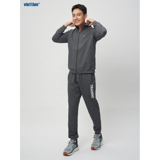Bộ nỉ xám VIETTIEN SMART CASUAL phom REGULAR vải Cotton Poly - 6S5404CRY/BN29
