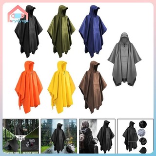 Áo Mưa Poncho Trùm Đầu Chống Thấm Nước Cho Người Lớn