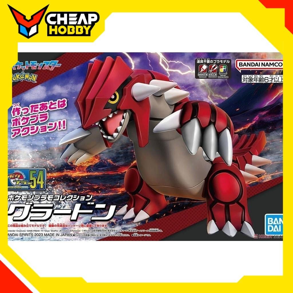 [Có sẵn] Mô hình Pokemon PLAMO COLLECTION 54 SELECT SERIES Groudon Chính hãng Bandai