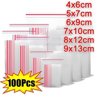 Set 100 túi đựng giày bằng nhựa trong suốt có khóa zip đa năng tiện dụng