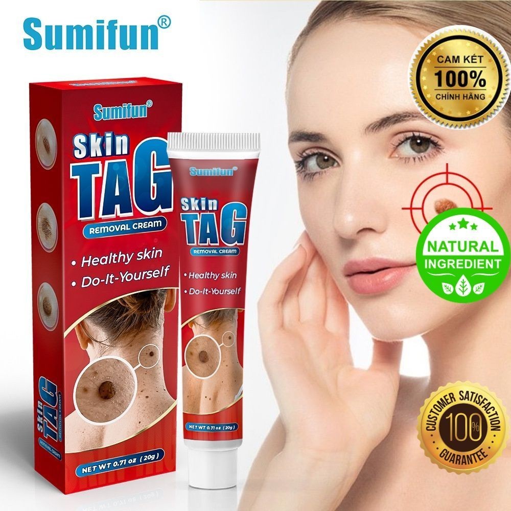 Kem Tẩy Nốt Ruồi, Tàn Nhang, Mụn Thịt, Mụn Cóc, Không đau rát, không để sẹo, Cực rẻ - Sumifun đỏ