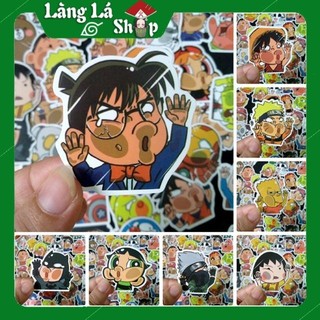Miếng dán Sticker các nhân vật hoạt hình bị úp mặt vào kính hài hước trọn bộ 50 hình - In rõ ràng sắc nét khó tróc