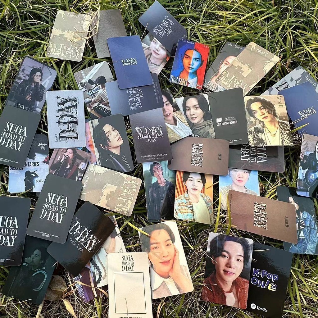 Mới Kpop Thần Tượng SUGA Album D-DAY Thẻ Ảnh Min Yoon Gi Photocards ARMY Quà Tặng