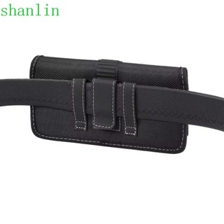 Shanlin Thắt lưng điện thoại ngang Túi Nylon, Khóa túi thắt lưng điện thoại kiểu ngang, đeo thắt lưng kiểu Oxford treo ngang Vỏ bọc điện thoại