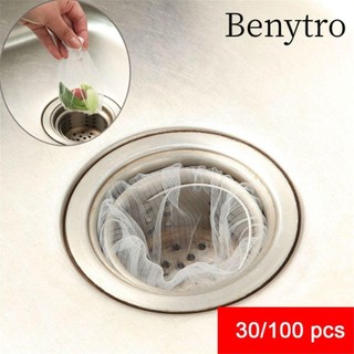 Benytro 30 / 100 Túi Lọc Rác Ngăn Tóc Rối Dùng Một Lần Cho Bồn Rửa Chén Daphne