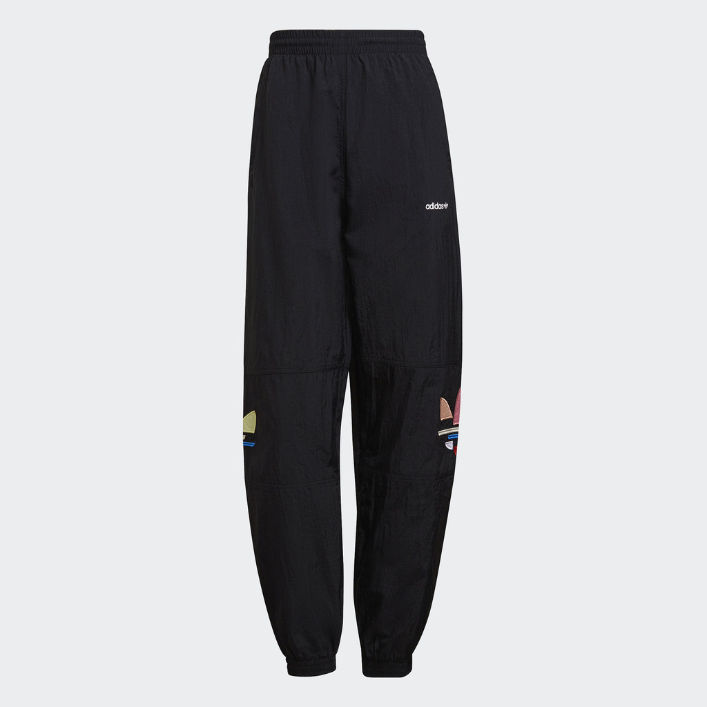 Adidas Phong cách sống Track Pants Ba Lá Cắt Mảnh Adicolor Nữ Đen H22863
