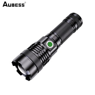 AUBESS Đèn pin cấp chuyên nghiệp Dụng cụ cắm trại Đèn LED đa năng USB phổ biến có thể sạc lại Đèn pin LED Chuẩn bị khẩn cấp Chống nước hạng nặng Bán chạy nhất
