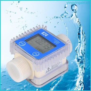 Đồng hồ đo lưu lượng nhiên liệu LCD YIN K24 cho tuabin Kỹ thuật số Die-sel Lưu lượng kế nhiên liệu nóng thuận lợi cho hóa chất Nước lỏng nóng