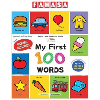Sách my first 100 words - thế giới muôn màu - bìa cứng