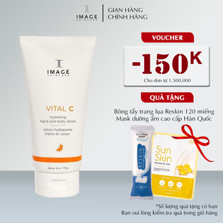 Kem Dưỡng Ẩm Chống Khô Da Tay Và Toàn Thân Image Skincare Vital C Hydrating Hand & Body Lotion 170g