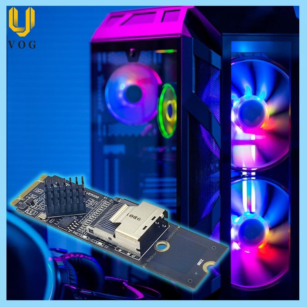 [Voguest.vn] Thẻ mở rộng M.2 NVME To Mini SAS SFF-8087 có cáp HDD Bộ điều khiển SATA