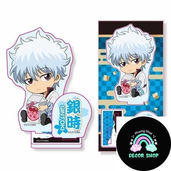 Mô hình Standee Sakata Gintoki Kagura Takasugi Shinsuke Okita Sougo Gintama Phụ kiện trang trí để bà