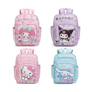 Balo Kuromi Kitty Cinnamoroll Melody cho bé đi học mầm non tiểu học Xuxukids 36x29x18cm