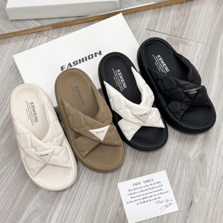 Dép MIDU PADA Quai Chéo Họa Tiết 3 Phân 4 Màu