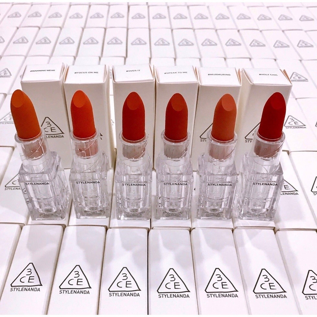 Son Thỏi Lì 3CE Soft / Blur Matte Lipstick Vỏ Trong Suốt