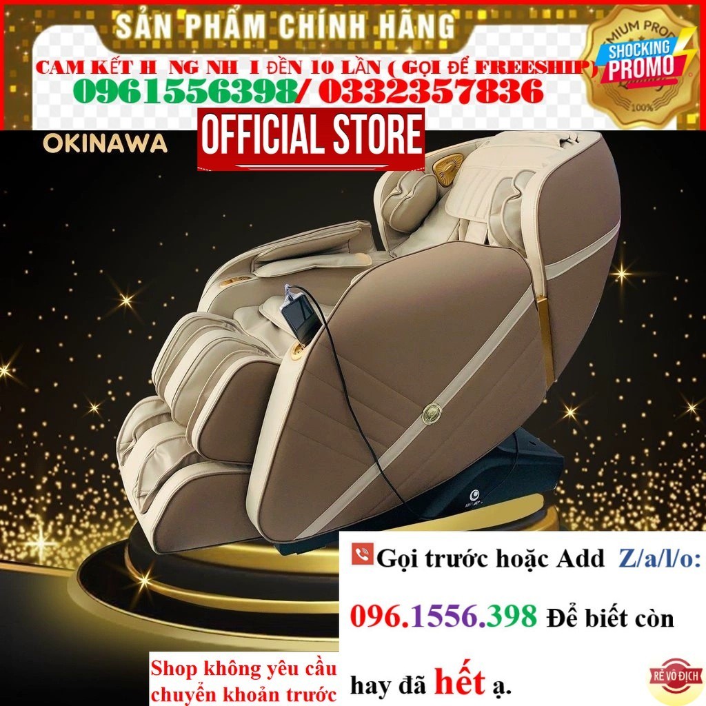 << CH Ghế massage toàn thân OKINAWA REGAL 3000 - Siêu phẩm ghế massage toàn thân