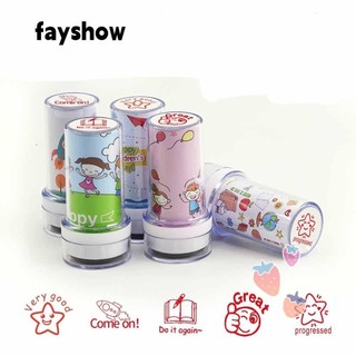 Fay commentary stamp self-ink diy photosensitive chapter children toy stamps scrapbooking stamper kids seal teaching stamp
