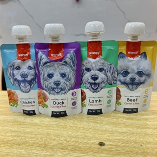   For Dog  Soup Thưởng Cho Chó Wanpy Nắp Vặn Tuýp 90g 