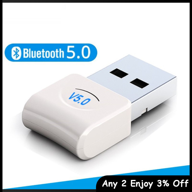 Zevaret Bluetooth Adapter Không Dây USB Bluetooth 5.0 Dongle Cho PC Máy Tính Laptop Âm Nhạc Âm Thanh Bluetooth Thu