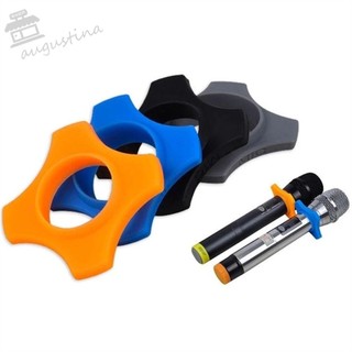 Augustin mic bảo vệ vòng dj thiết bị ktv chống lăn micro tay áo silicon chống rơi micro vòng silicon