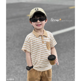 BỘ POLO BEEMO KẺ NGANG CHO BÉ