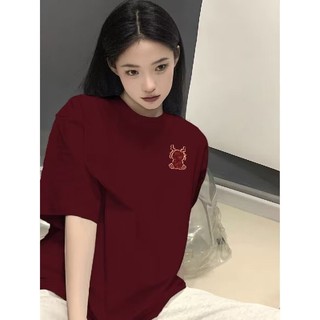XUANMO Local brand áo thun phông form rộng 100% cotton BIG SIZE Áo thun phông nữ mùa hè dáng rộng thon gọn hơn Áo chui đầu dài vừa phải