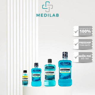 Nước Súc Miệng Listerine Cool Mint Giúp Răng Trắng Sáng Thơm Miệng