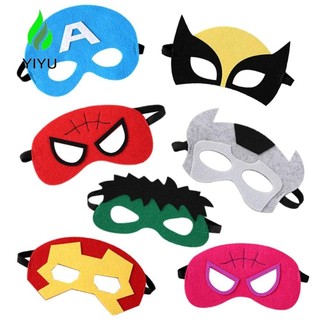 YIYU Mặt nạ nỉ người nhện, Người nhện nỉ, Đồ trang trí Mặt nạ Halloween Siêu anh hùng Tiệc sinh nhật